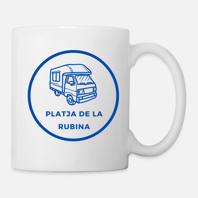 Empuriabrava Camper Platja de la Rubina - Mug blanc - blanc