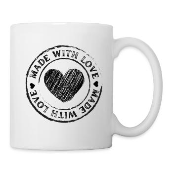 MADE WITH LOVE - Mug blanc - blanc - Droite