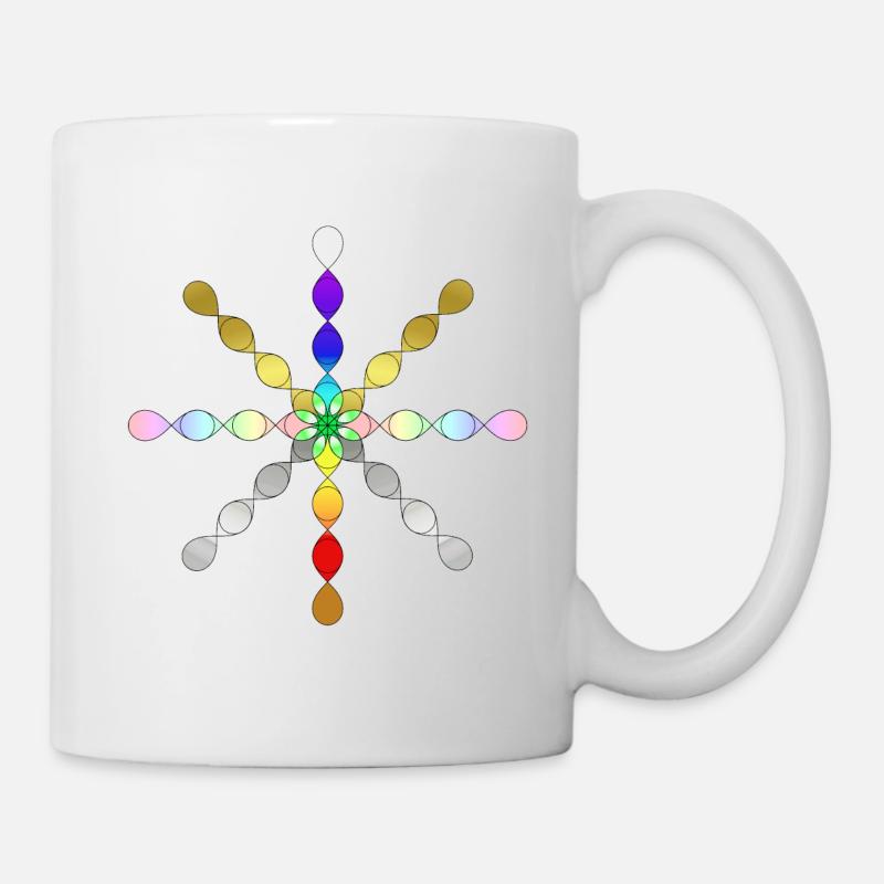 Herzblume: Unendlichkeits Helix - Tasse - Weiß