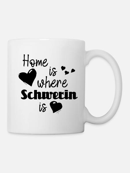 At home in Schwerin - Home is where Schwerin is - Mug - white