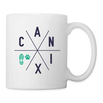 Canicross Lauf Hund Canicross Läuferin - Tasse - Weiß - Rechts