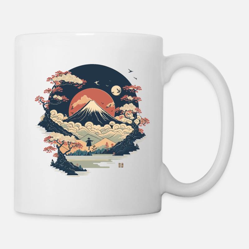 Paysage japonais - Mug blanc - blanc