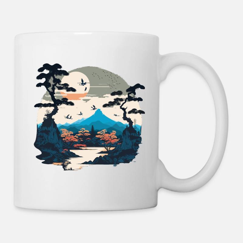 Vacances japonaises - Mug blanc - blanc