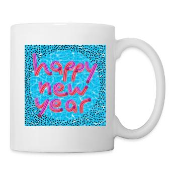 Frohes neues Jahr! - Tasse - Weiß - Rechts