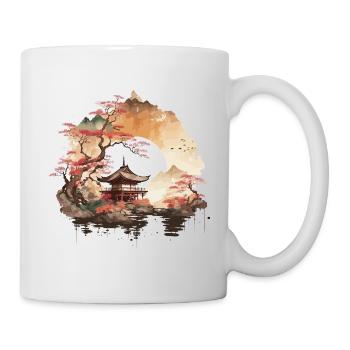 Temple chinois - Mug blanc - blanc - Droite