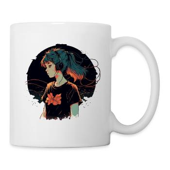 Fille - Mug blanc - blanc - Droite