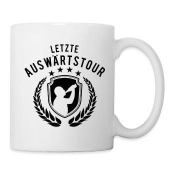 Junggesellenabschied - Letzte Auswärtstour - JGA - Tasse - Weiß - Rechts