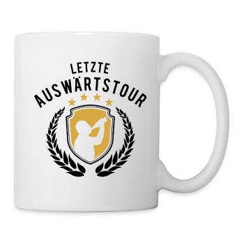 Junggesellenabschied - Letzte Auswärtstour - JGA - Tasse - Weiß - Rechts