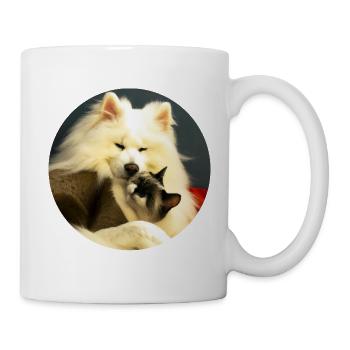 Dog and cat - Mug - white - Right
