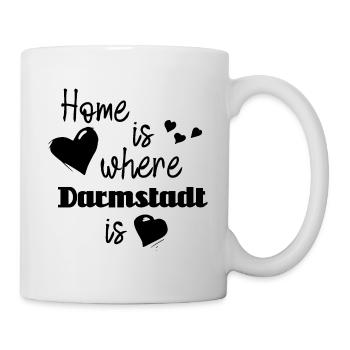 Zuhause in Darmstadt - Home is where Darmstadt is - Tasse - Weiß - Rechts