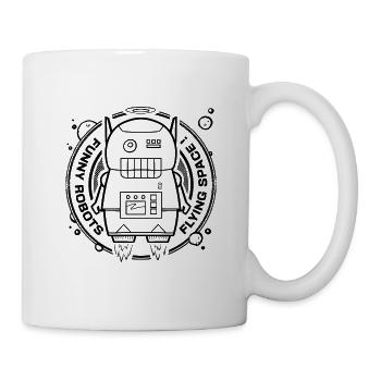Cute robot - Le robot mignon - Mug blanc - blanc - Droite