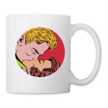 Un bon baiser bien rond - Mug blanc - blanc - Droite