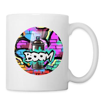 Grafitti Boom spray can - Mug - white - Right