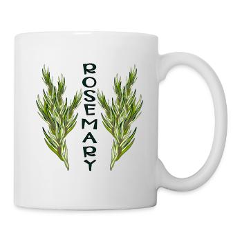 ROSEMARY PLANTS - GARDEN - COOKING SPICES - HERBS - Mug - white - Right