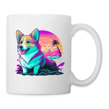 Corgi Beach Day - Mug - white - Right