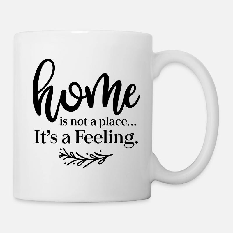 Home is a feeling - Mug - white