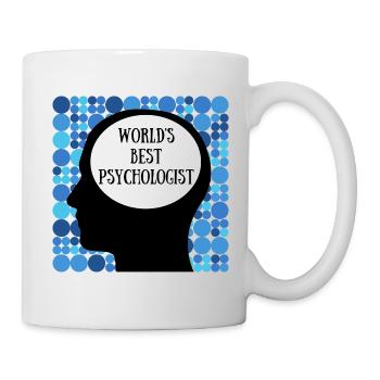 WORLD S BEST PSYCHOLOGIST GIFT DESIGN - Mug - white - Right