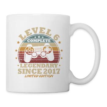 Level 6 Unlocked 6 Years Birthday Gamer - Mug - white - Right