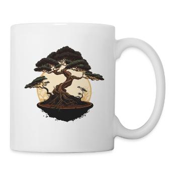Entzückender Bonsai-Baum - Tasse - Weiß - Rechts