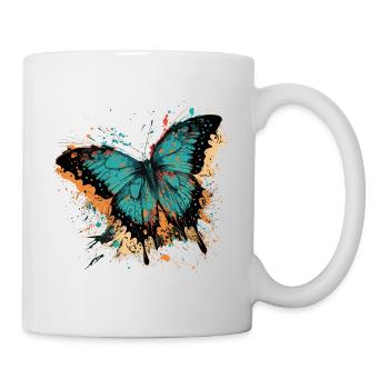 Blue Butterfly - Mug - white - Right