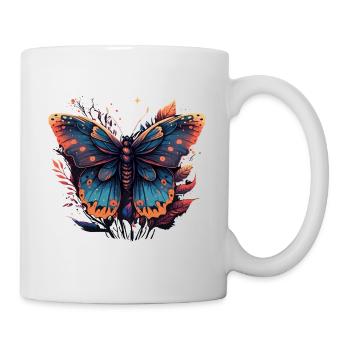 Purple Butterfly - Mug - white - Right