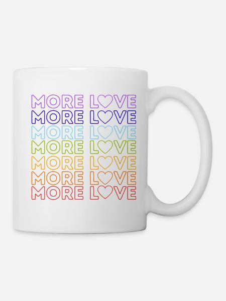 MORE LOVE - Tasse - Weiß