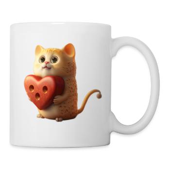 Cat Heart Animal - Mug - white - Right
