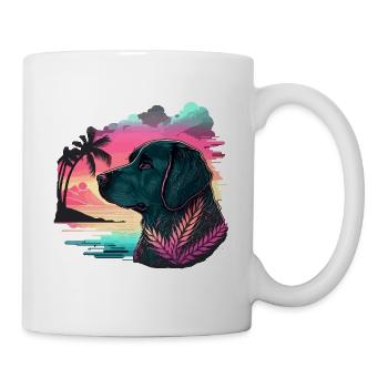 Erholsamer Labrador Retriever Illustration - Tasse - Weiß - Rechts