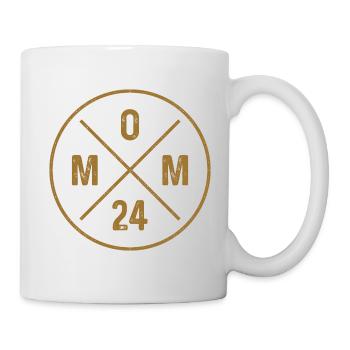 Mom 24 Baby Ankündigung Mutter Nachwuchs Mama 2024 - Tasse - Weiß - Rechts