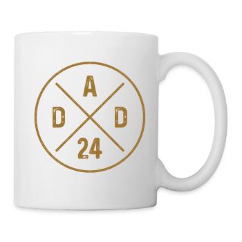 Papa 24 Descendance Père Bébé Annonce Papa 2024 - Mug blanc - blanc - Droite