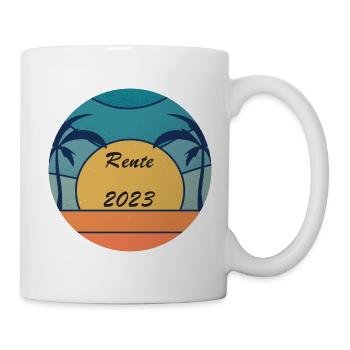 Rente 2023 - Tasse - Weiß - Rechts