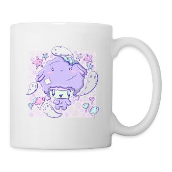 Cute Zombie Lamb bubble head cutie - Mug - white - Right