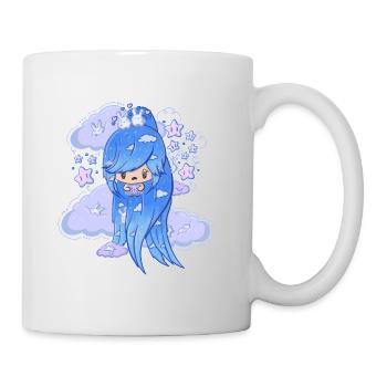 Cloud Girl Bubble Kopf süß - Tasse - Weiß - Rechts