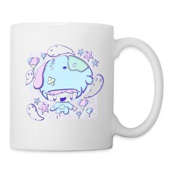 Cute Zombie Puppy bubble head cutie - Mug - white - Right