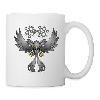 Phoenix de métal - Mug blanc - blanc - Droite