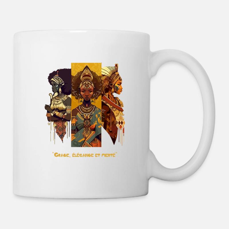 Grace, élégance et fierté - Mug blanc - blanc