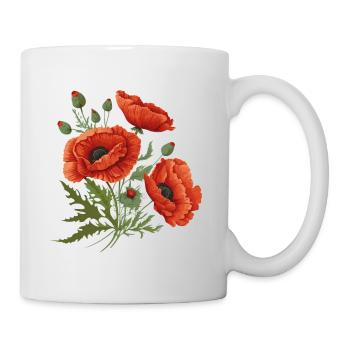 Poppies - Mug - white - Right