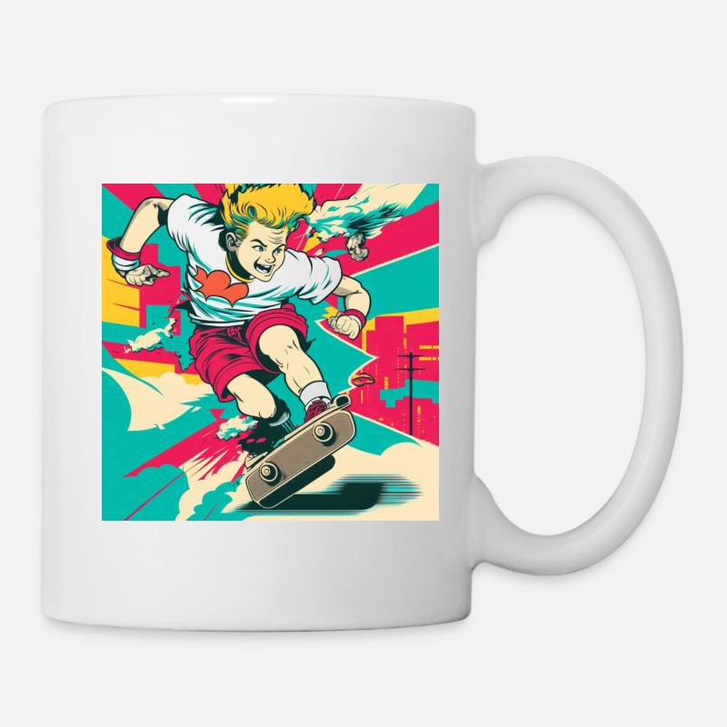 Skater Boy - Tasse - Weiß