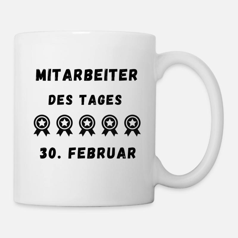 Mitarbeiter des Tages - Tasse - Weiß
