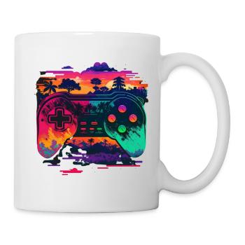 Retro Konsole - Tasse - Weiß - Rechts