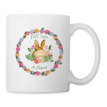 🌸🐇 Petit Lapin de Pâques 🐇🌸 - Mug blanc - blanc - Droite