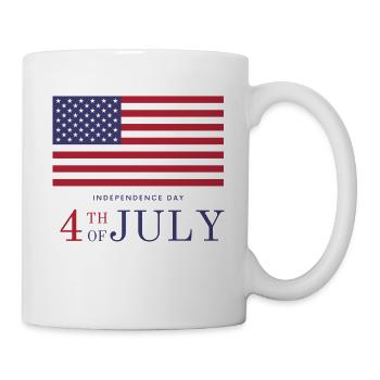 Independance Day - Tasse - Weiß - Rechts