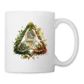 Keltischer Knoten Natur Celtic Knot Nature - Tasse - Weiß - Rechts