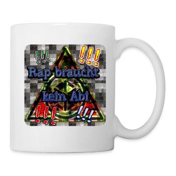 Rap braucht kein Abi - Club WoW - Tasse - Weiß - Rechts