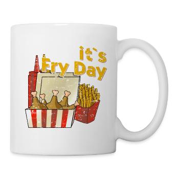it's Fry Day - Wortspiel mit Freitag - Fryday - Mug - white - Right