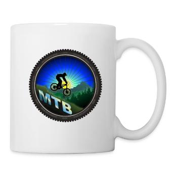 MTB Mountain Bike wheel - Mug - white - Right