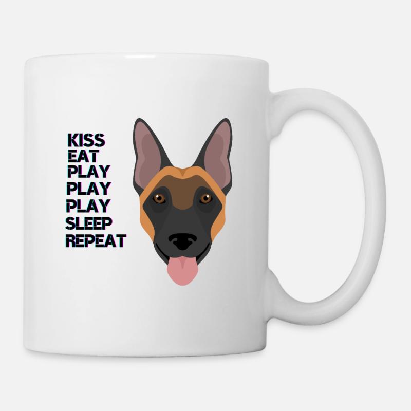 Belgischer Schäferhund Bunt - Tasse - Weiß
