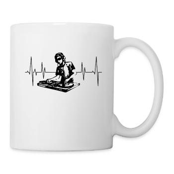 Dj der Zukunft an den Turntable - Tasse - Weiß - Rechts