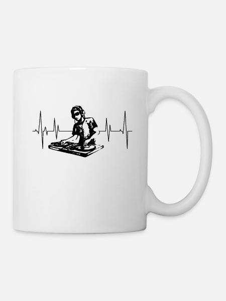 Dj der Zukunft an den Turntable - Tasse - Weiß