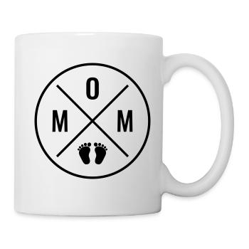 MOM Baby Baby Feet Mom Love Mother's Day Mom - Mug - white - Right